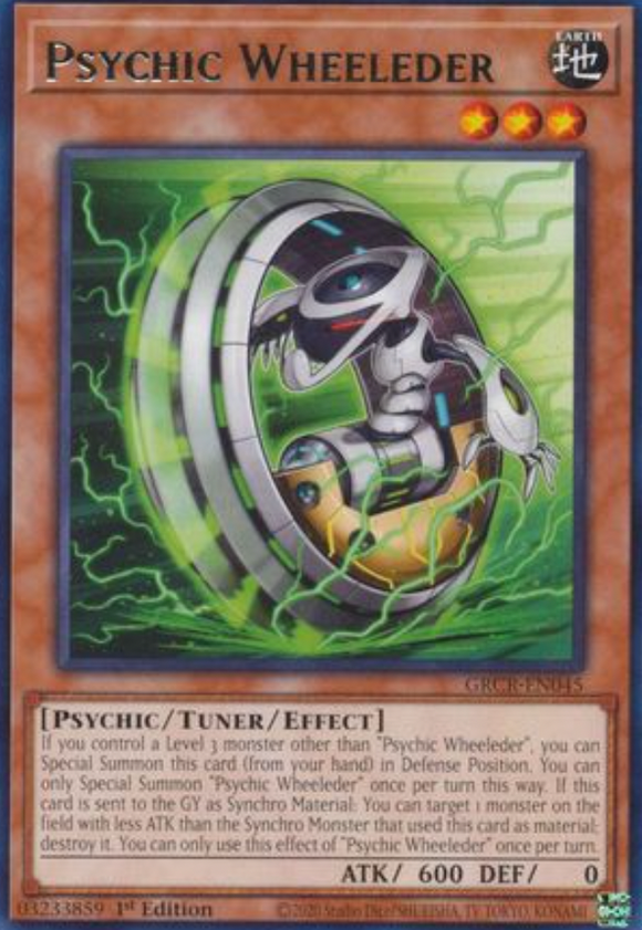 Psychic Wheeleder - GRCR-EN045 - Rare 1st Edition