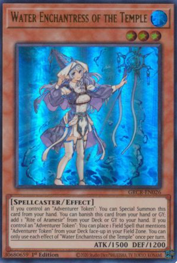 Water Enchantress of the Temple - GRCR-EN026 - Ultra Rare 1st Edition