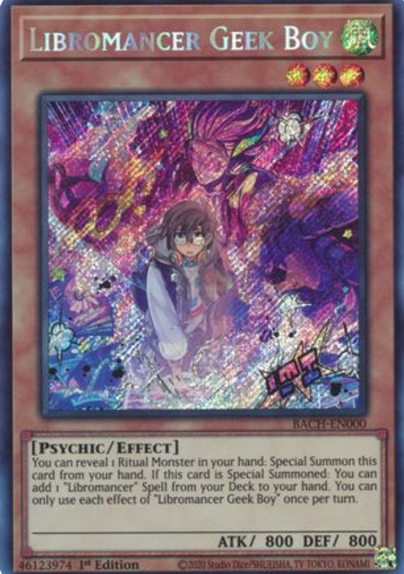 Libromancer Geek Boy - BACH-EN000 - Secret Rare 1st Edition