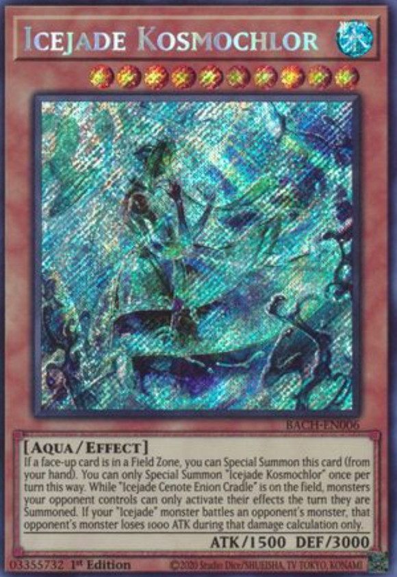 Icejade Kosmochlor - BACH-EN006 - Secret Rare 1st Edition