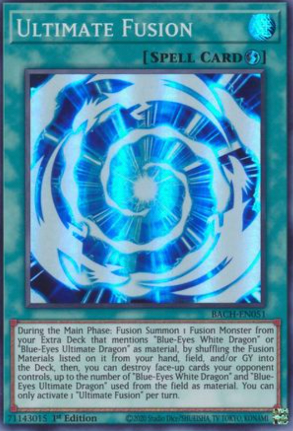 Ultimate Fusion - BACH-EN051 - Super Rare 1st Edition