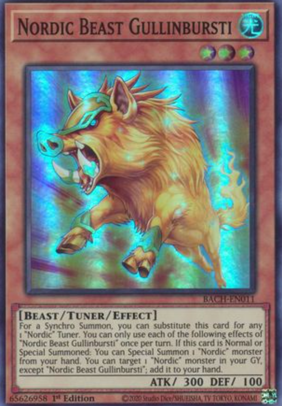 Nordic Beast Gullinbursti - BACH-EN011 - Super Rare 1st Edition