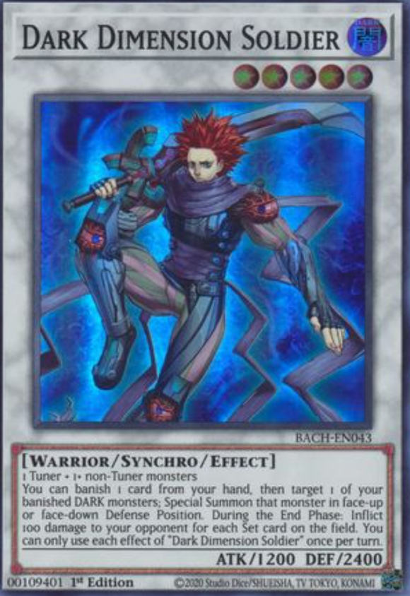 Dark Dimension Soldier - BACH-EN043 - Super Rare 1st Edition