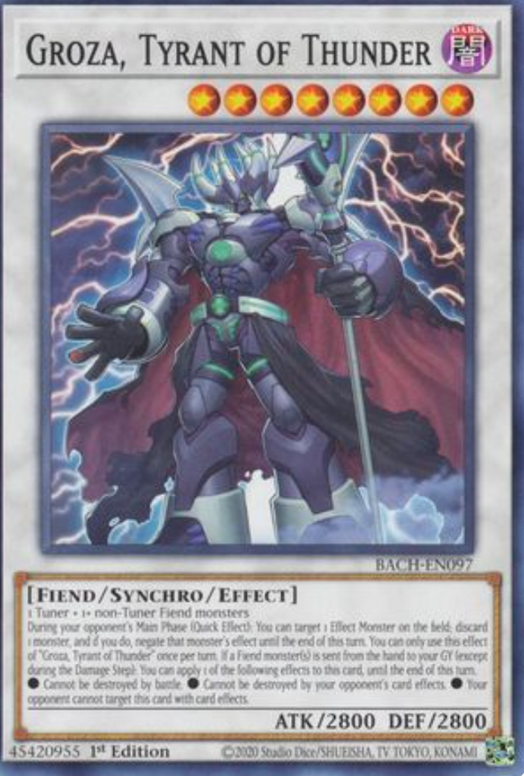 Groza, Tyrant of Thunder - BACH-EN097 - Common 1st Edition