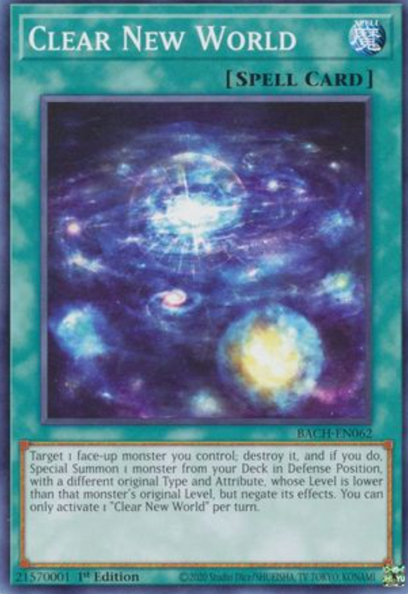 Clear New World - BACH-EN062 - Common 1st Edition