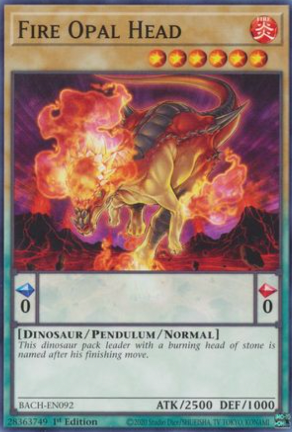 Fire Opal Head - BACH-EN092 - Common 1st Edition