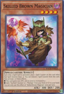 Skilled Brown Magician - BACH-EN024 - Common 1st Edition