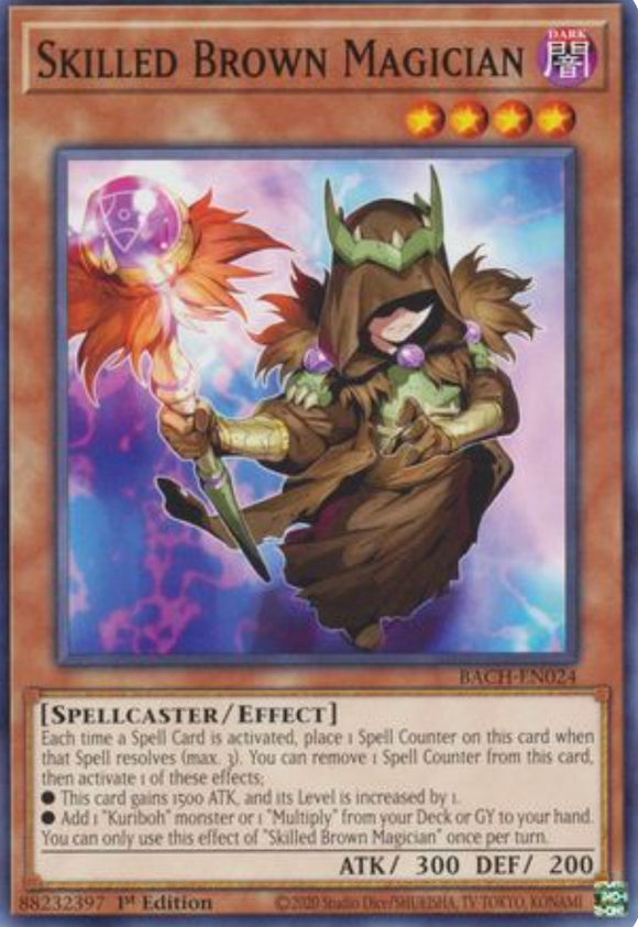 Skilled Brown Magician - BACH-EN024 - Common 1st Edition