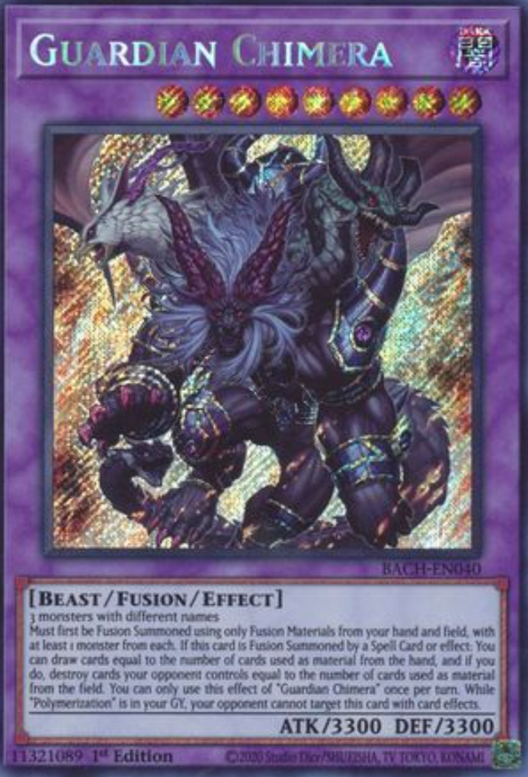 Guardian Chimera - BACH-EN040 - Secret Rare 1st Edition