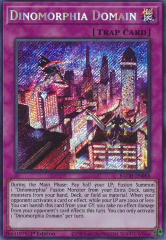 Dinomorphia Domain - BACH-EN068 - Secret Rare 1st Edition