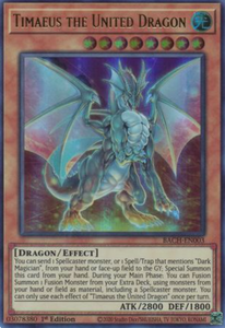 Timaeus the United Dragon - BACH-EN003 - Ultra Rare 1st Edition