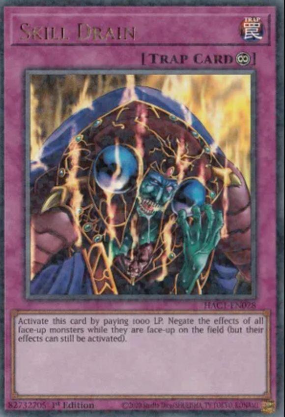 Skill Drain - HAC1-EN028 - Duel Terminal Ultra Rare Parallel 1st Edition