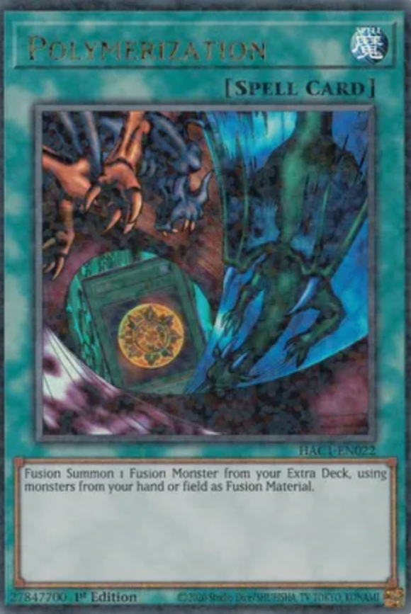 Polymerization - HAC1-EN022 - Duel Terminal Ultra Rare Parallel 1st Edition