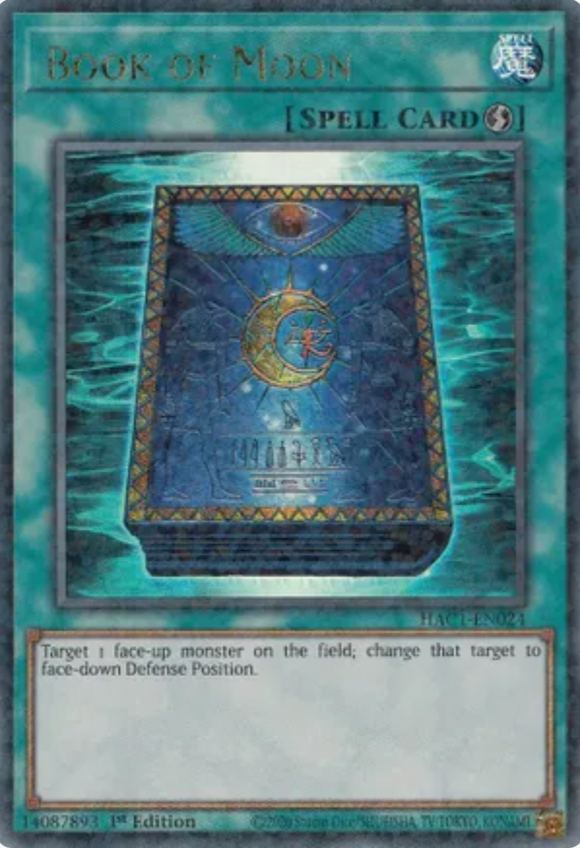 Book of Moon - HAC1-EN024 - Duel Terminal Ultra Rare Parallel 1st Edition
