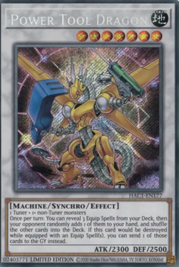 Power Tool Dragon - HAC1-EN177 - Secret Rare Limited Edition