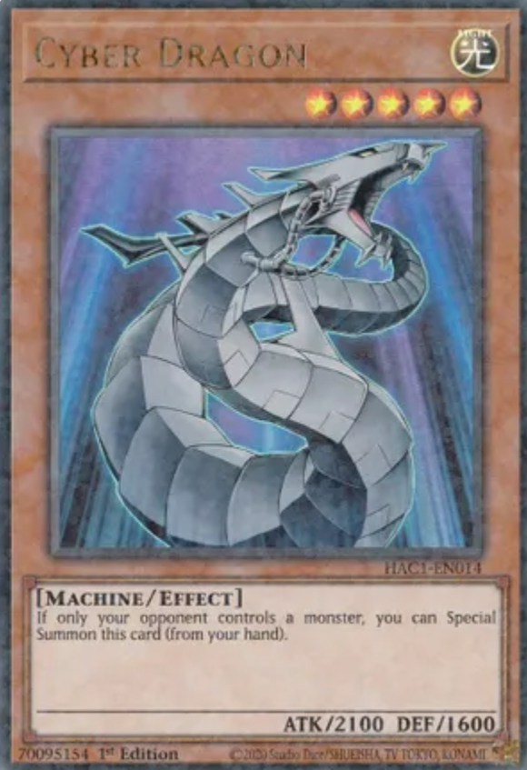 Cyber Dragon - HAC1-EN014 - Duel Terminal Ultra Rare Parallel 1st Edition