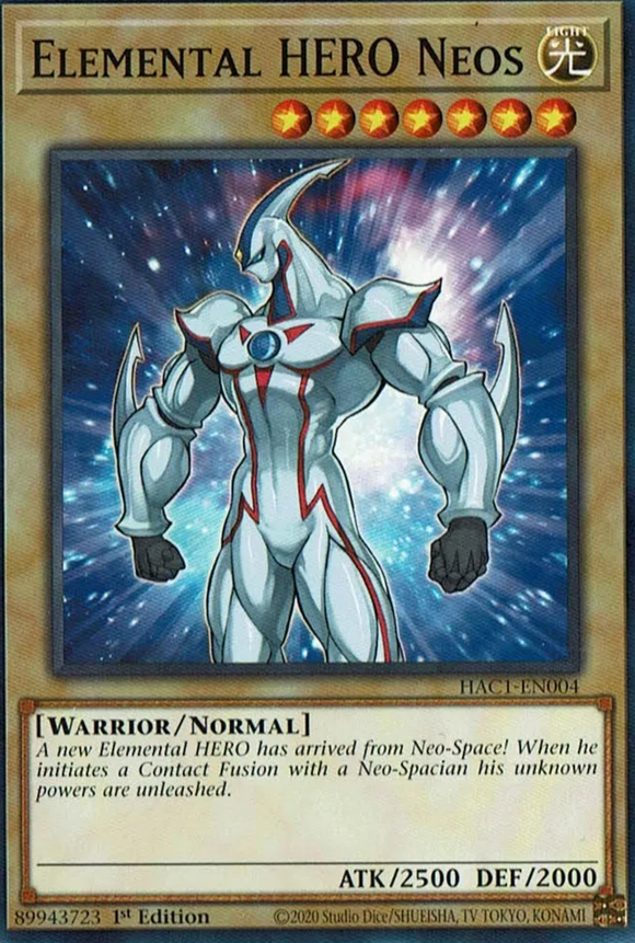 Elemental HERO Neos - HAC1-EN004 - Duel Terminal Common Parallel 1st Edition
