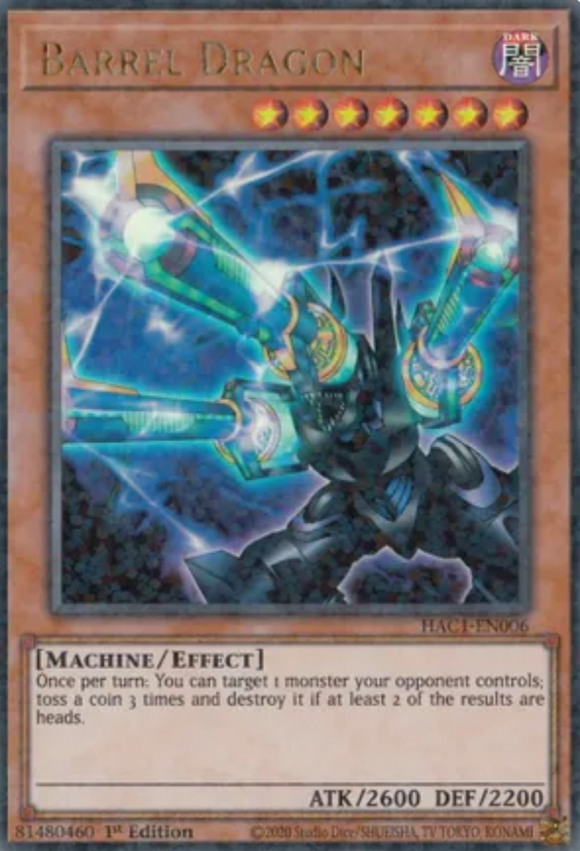 Barrel Dragon - HAC1-EN006 - Duel Terminal Ultra Rare Parallel 1st Edition