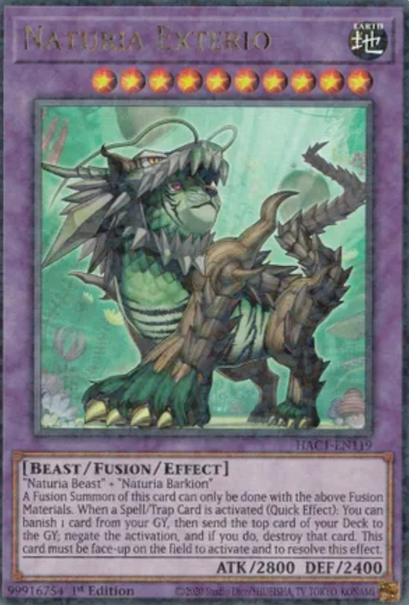 Naturia Exterio - HAC1-EN119 - Duel Terminal Ultra Rare Parallel 1st Edition