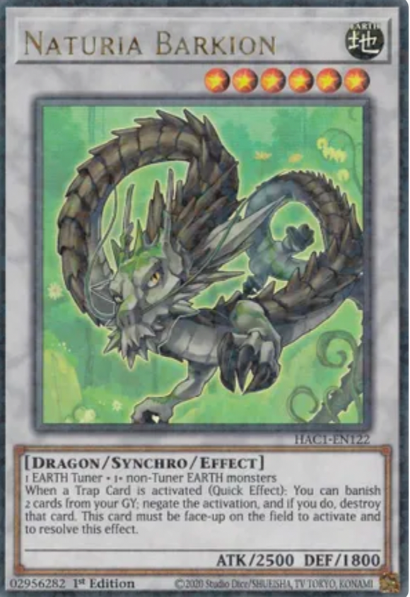 Naturia Barkion - HAC1-EN122 - Duel Terminal Ultra Rare Parallel 1st Edition