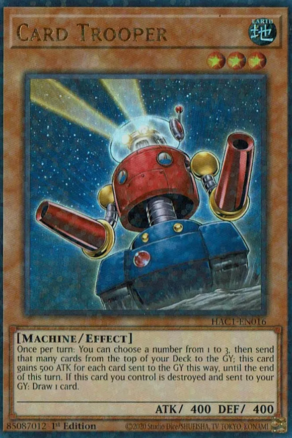 Card Trooper - HAC1-EN016 - Duel Terminal Ultra Rare Parallel 1st Edition