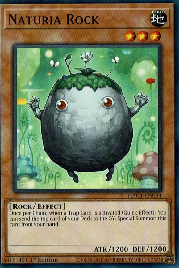 Naturia Rock - HAC1-EN094 - Common 1st Edition