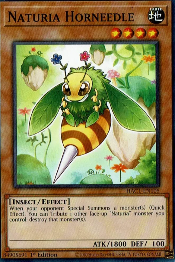 Naturia Horneedle - HAC1-EN105 - Common 1st Edition