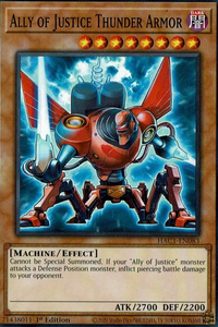 Ally of Justice Thunder Armor - HAC1-EN083 - Common 1st Edition