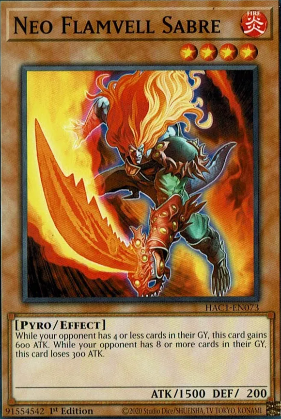 Neo Flamvell Sabre - HAC1-EN073 - Common 1st Edition
