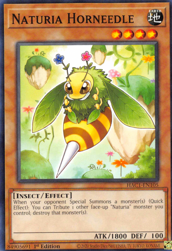 Naturia Horneedle - HAC1-EN105 - Common 1st Edition