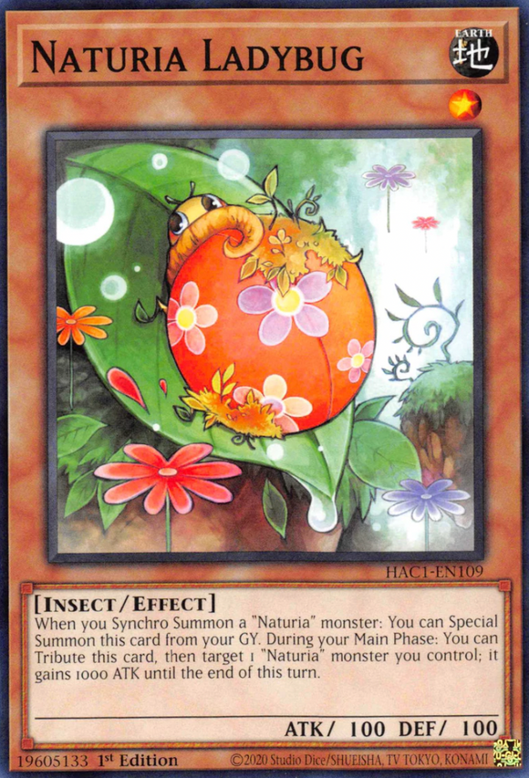 Naturia Ladybug - HAC1-EN109 - Common 1st Edition
