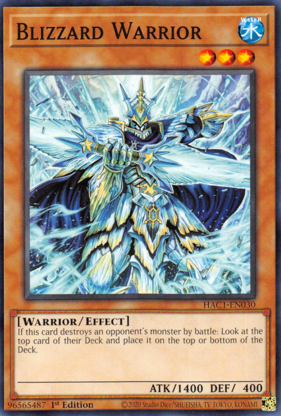 Blizzard Warrior - HAC1-EN030 - Common 1st Edition