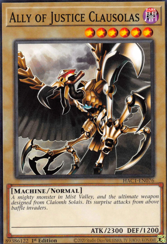 Ally of Justice Clausolas - HAC1-EN076 - Common 1st Edition
