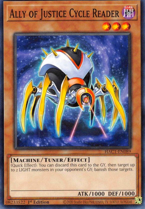 Ally of Justice Cycle Reader - HAC1-EN089 - Common 1st Edition