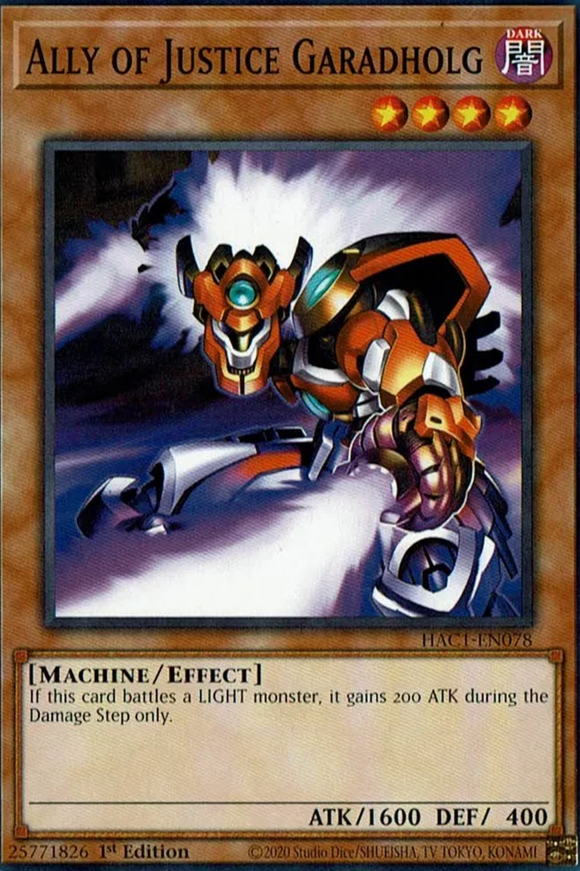 Ally of Justice Garadholg - HAC1-EN078 - Common 1st Edition