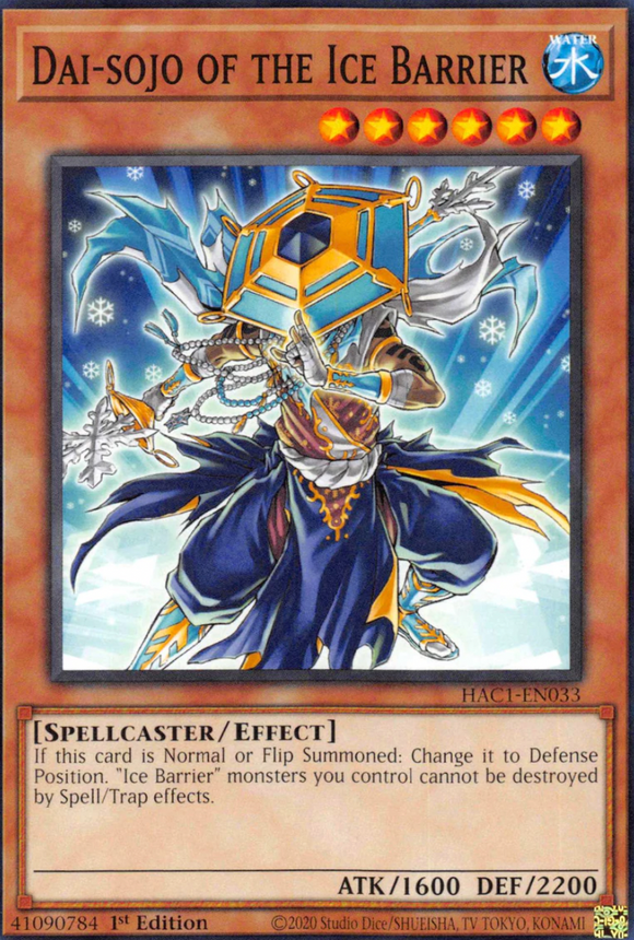 Dai-sojo of the Ice Barrier - HAC1-EN033 - Common 1st Edition