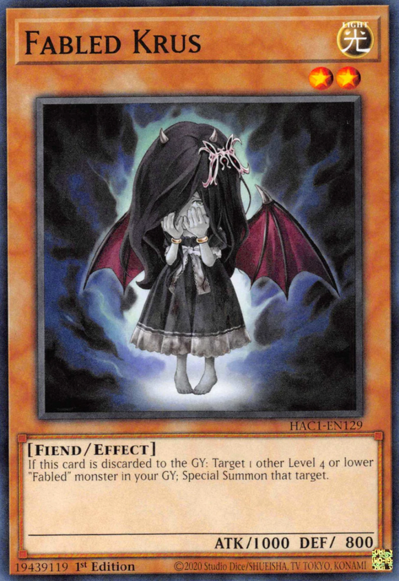 Fabled Krus - HAC1-EN129 - Common 1st Edition