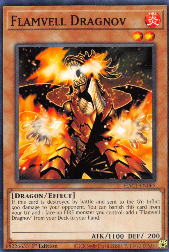 Flamvell Dragnov - HAC1-EN065 - Common 1st Edition