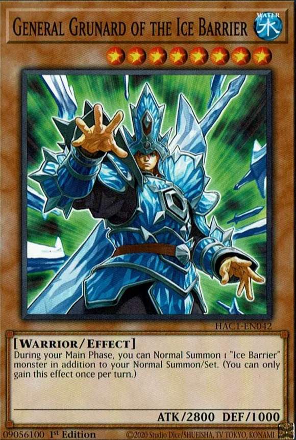General Grunard of the Ice Barrier - HAC1-EN042 - Common 1st Edition