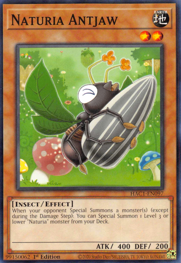 Naturia Antjaw - HAC1-EN097 - Common 1st Edition