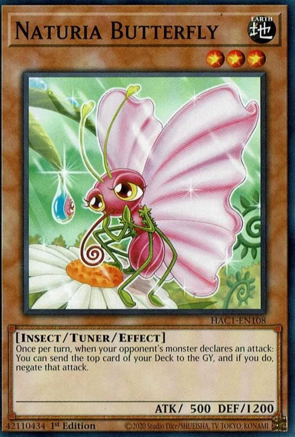 Naturia Butterfly - HAC1-EN108 - Common 1st Edition