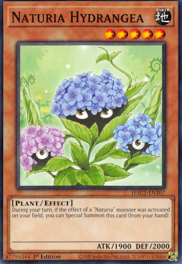Naturia Hydrangea - HAC1-EN107 - Common 1st Edition