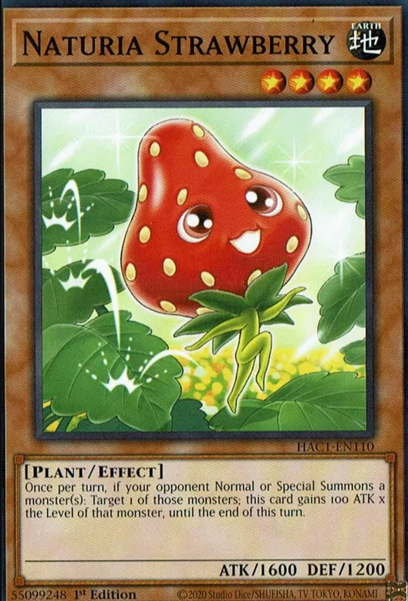 Naturia Strawberry - HAC1-EN110 - Common 1st Edition