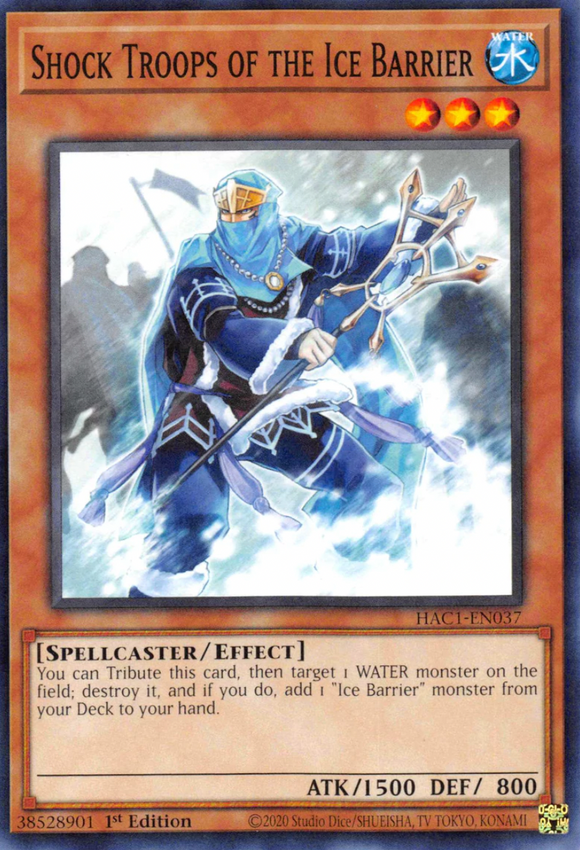 Shock Troops of the Ice Barrier - HAC1-EN037 - Common 1st Edition