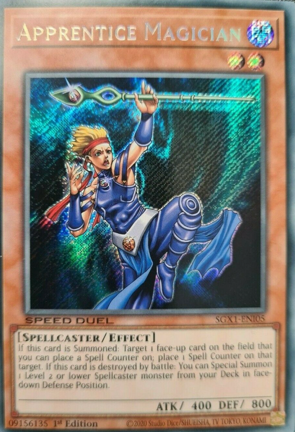 Apprentice Magician - SGX1-ENI05 - Secret Rare 1st Edition