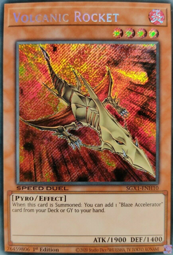 Volcanic Rocket - SGX1-ENH10 - Secret Rare 1st Edition