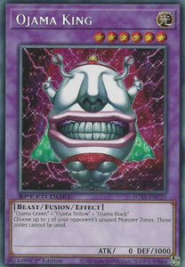 Ojama King - SGX1-ENC21 - Secret Rare 1st Edition
