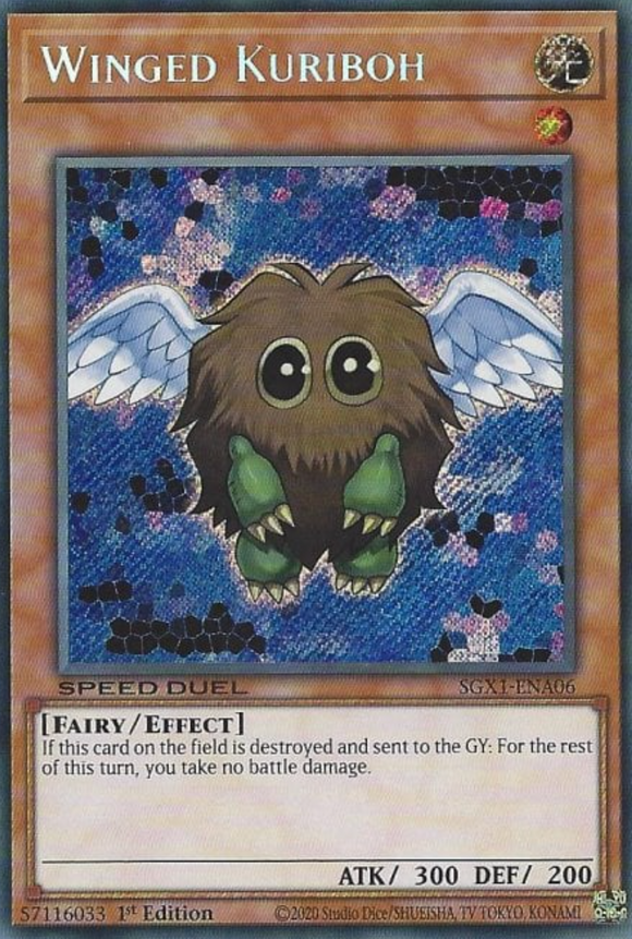 Winged Kuriboh - SGX1-ENA06 - Secret Rare 1st Edition