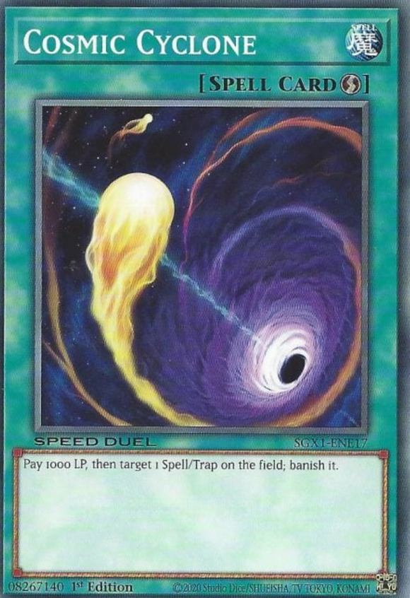 Cosmic Cyclone - SGX1-ENE17 - Common 1st Edition