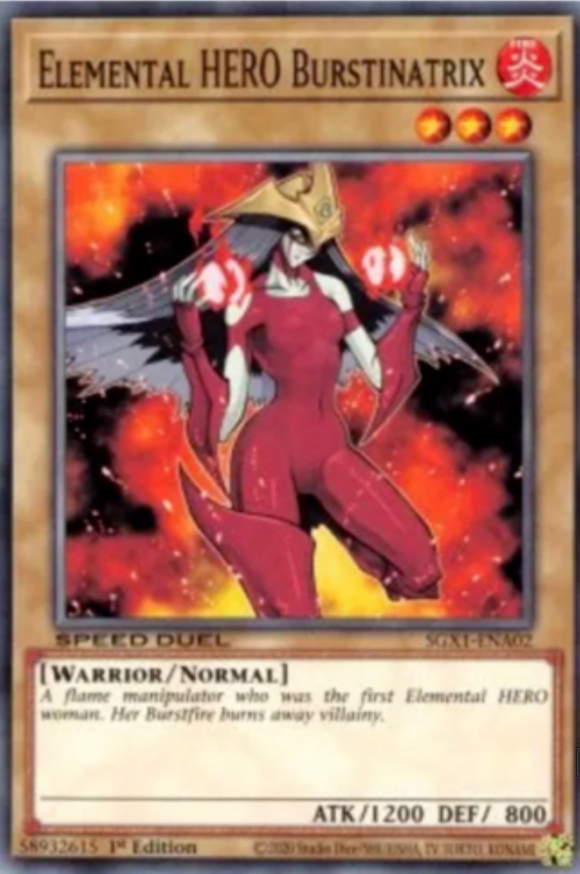 Elemental HERO Burstinatrix - SGX1-ENA02 - Common 1st Edition